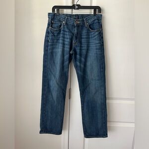 Lucky Brand 221 Original Straight Jeans Mens 32x30 Italian Denim 100% cotton